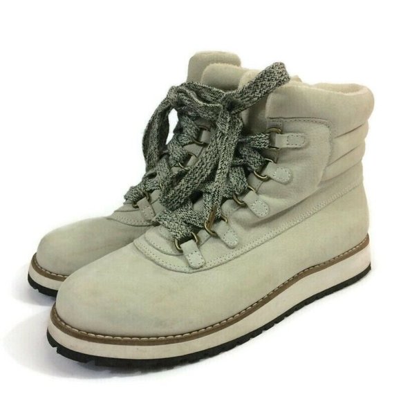 Splendid Women's Potter Hiker Lace-Up Ankle Boot Leather Tan / Off-White Size 7 - Picture 3 of 9